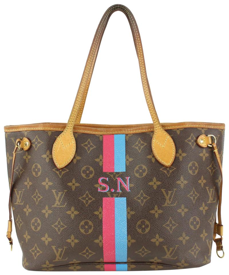 Louis Vuitton Limited Small Mon Monogram Neverfull PM Tote 97lv28