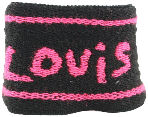 Louis Vuitton Stephen Sprouse Neon Pink Graffiti Wrist Band Gym Bracelet 431lvs61