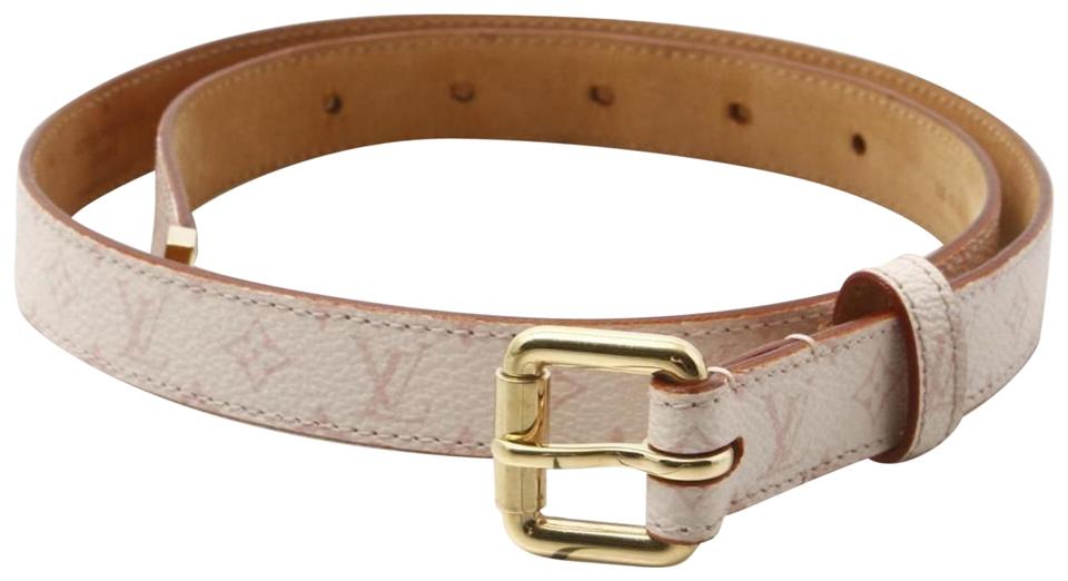 Louis Vuitton Ultra Rare Cherry Blossom Pink Monogram Belt 70/28 860753