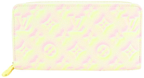 Louis Vuitton Pink Leather Monogram Empreinte Stardust Long Zippy Wallet 91lk68s