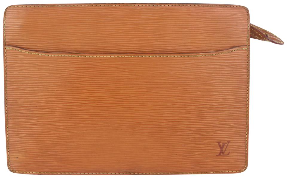 Louis Vuitton Brown Epi Leather Pochette Homme Clutch Bag 47lvs723