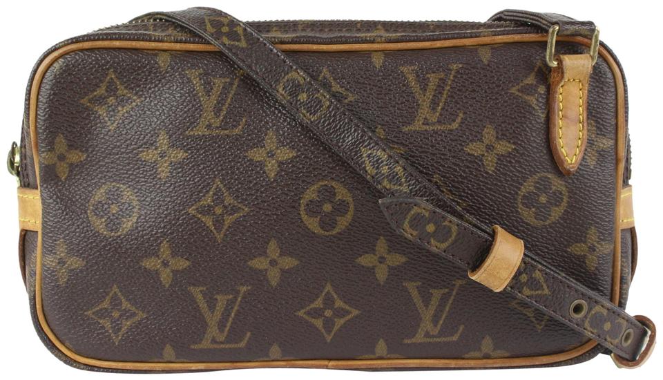 Louis Vuitton Monogram Pochette Marly Bandouliere Crossbody Bag 101lv21