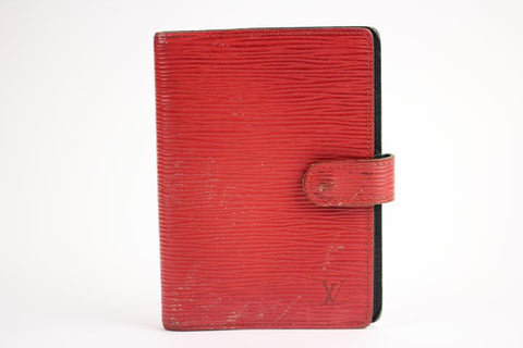 Louis Vuitton Red Epi Agenda 25LVA909