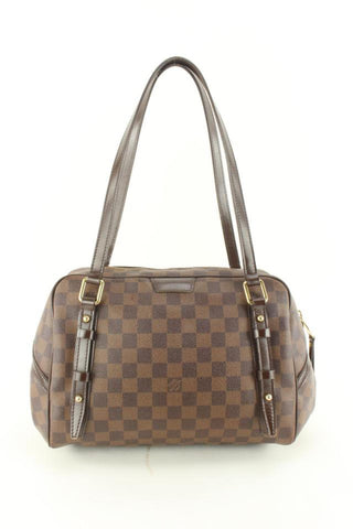 Louis Vuitton Damier Ebene Rivington GM Bowler 40lk613s