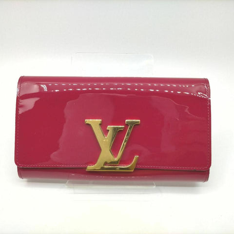 Louis Vuitton Indian Rose Portefeuille Louise Wallet Flap Pink Vernis 861159