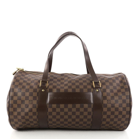 Louis Vuitton 2002 Golf Damier Ebene Cup Sac Polochon Duffle 34lv223s