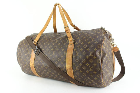 Louis Vuitton XL Monogram Sac Polochon 70 Keepall Bandouliere 64lz429s