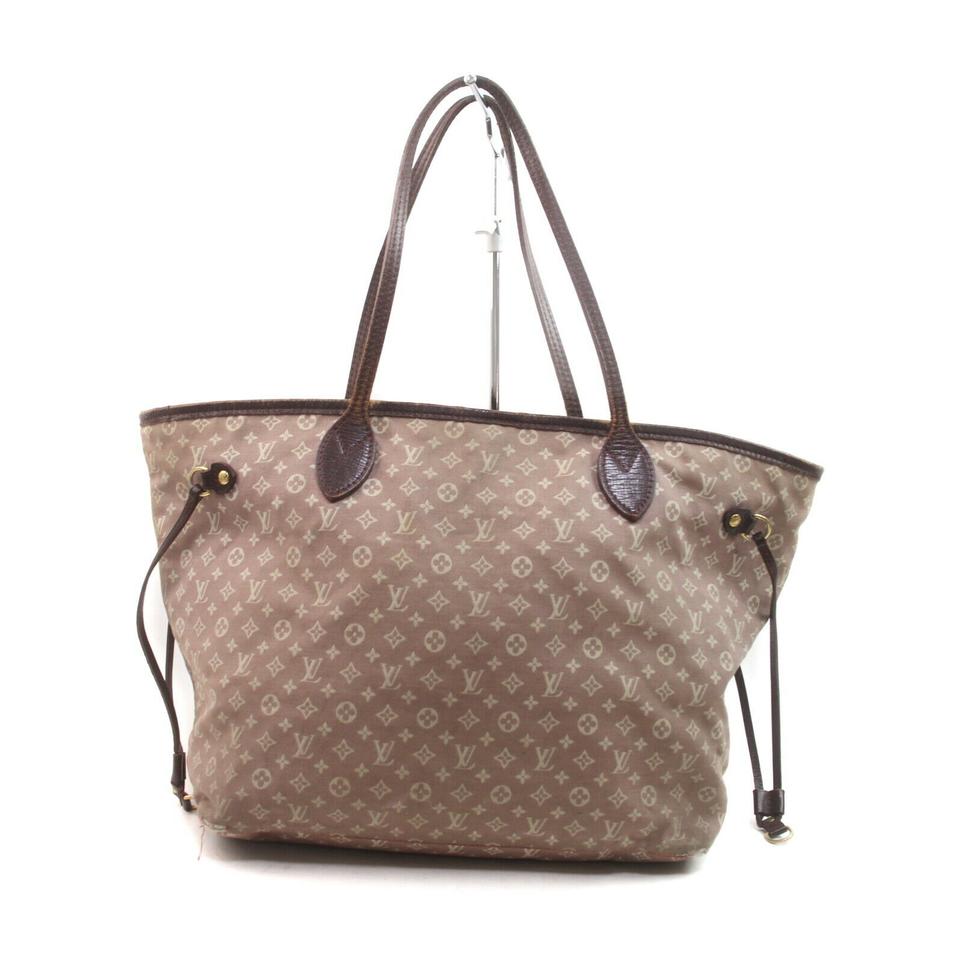 Louis Vuitton Bordeaux Monogram Mini Lin Idylle Neverfull MM Tote Bag  863374