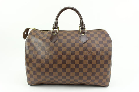 Louis Vuitton Large Damier Speedy 35 Boston Bag GM 64lv38s