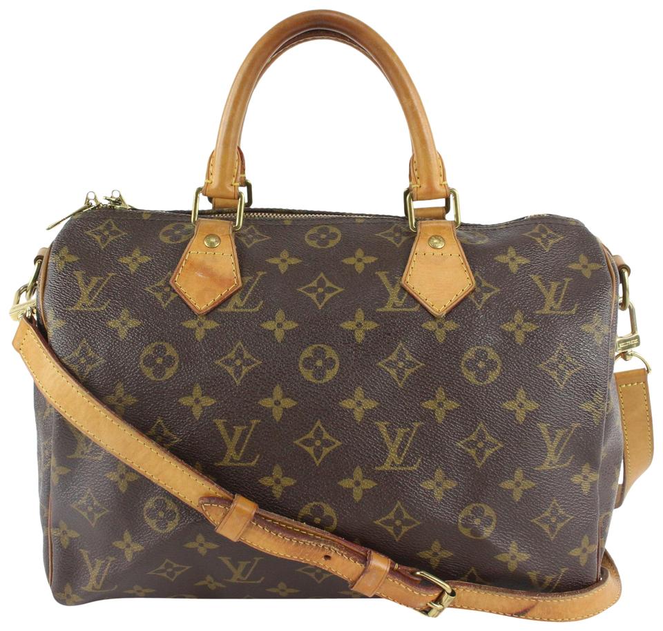 Louis Vuitton Monogram Speedy Bandouliere 30 Boston with Strap 1110lv12