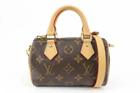 Louis Vuitton Monogram Nano Speedy Bandouliere 32lk37s