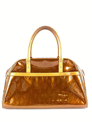 Louis Vuitton Bronze Vernis Copper Tompkins Square Boston Bag 862143