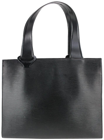 Louis Vuitton Black Epi Leather Gemeaux Tote Bag  913lv9