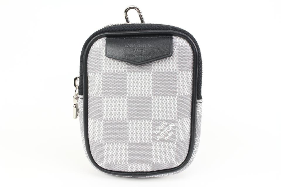 Louis Vuitton Ultra Rare White Damier Graphite Pouch 28lk321s