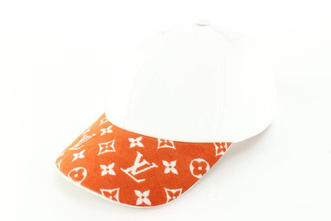 Louis Vuitton White x Terracotta Match Cap Easy Ou Pas Hat 18LZ517S