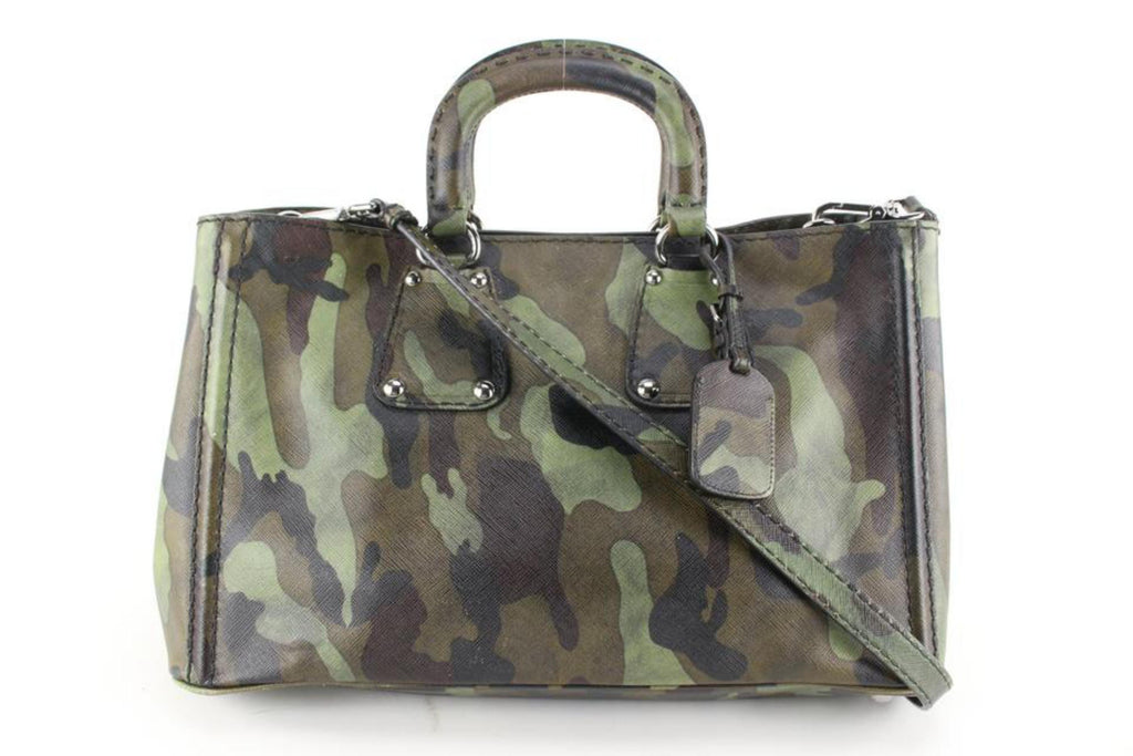 Prada Camouflage Saffiano Leather Mimetico 2way Bag 12p630s